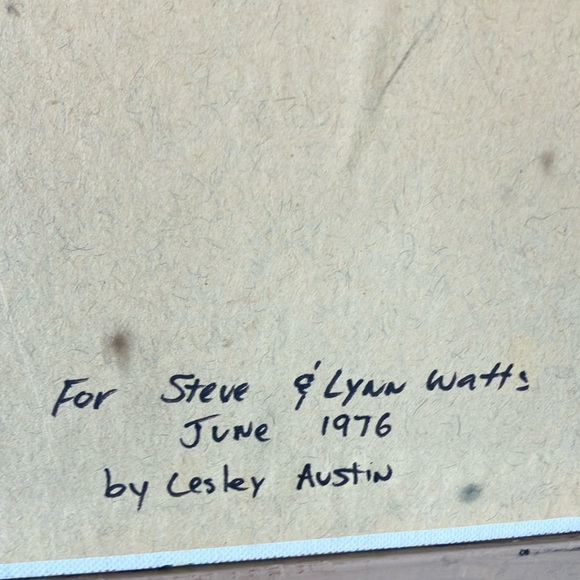 Signed 1976 Impressionist Painting with Rustic Outdoor Scene - Picture 7 of 10